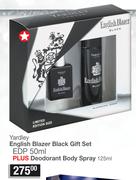 Yardley English Blazer Black Gift Set-Per Set