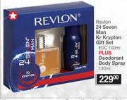 Revlon 24 Seven Man Kr Krypton Gift Set-Per Set