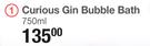 Fuzzy Duck Curious Gin Bubble Bath-750ml