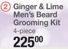 Fuzzy Duck Ginger & Lime Men's Beard Grooming Kit 4 Piece