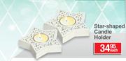 Star Shaped Candle Holder-Each