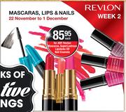 Revlon Mascaras, SuperLustrous Lipsticks Or Nail Enamels-Each