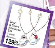 Tear & Share Necklace Set 2 Piece Assorted-Per Set