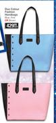 Duo Colour Fashion Hnadbags (Blue, Pink Or Brown)-Each
