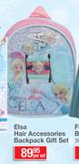 Elsa Hair Accessories Backpack Gift Set-Per Set