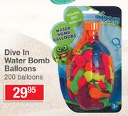 Dive In Water Bomb Balloons (200 Balloons)
