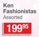 Ken Fashionistas Assorted