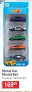 Metal Car Model Set 5 Piece Assorted