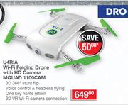 Shox U4RIA WiFi Folding Drone With HD Camera MQUAD 1100CAM