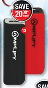 Amplify USB Type C 1m Powerbank 2000 Mah-Each
