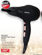 Mondial 2000W Hair Dryer SC22