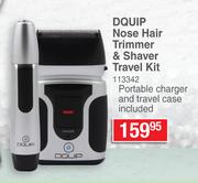 DQuip Nose Hair Trimmer & Shaver Travel Kit