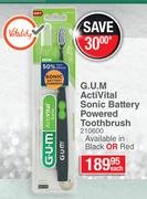 G.U.M ActiVital Sonic Battery Powered Toothbrush-Each