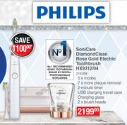 Philips Sonicare Diamond Clean Rose Gold Electric Toothbrush HX9312/ 04