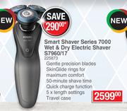 Philips Smart Shaver Series 7000 Wet & Dry Electric Shaver S7960/17