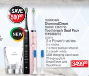 Philips DiamondClean Sonic Electric Toothbrush Dual Pack HX9368/35
