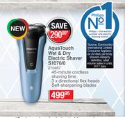 Philips Aqua Touch Wet & Dry Electric Shaver S1070/0
