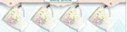 Bone China 4 Piece Mug Set-Per Set
