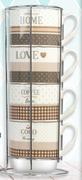 4 Piece Mug Set With Stand-Per Set