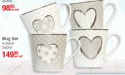 4 Piece 340ml Mug Set-Per Set