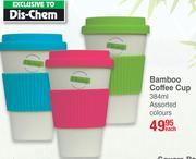 Dis-Chem Living Bamboo 384ml Coffee Cup (Assorted Colours)-Each