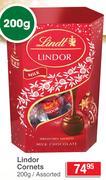 Lindt Lindor Cornets Assorted-200g