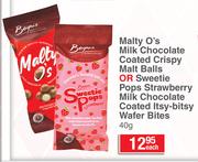 Beyers Malty O's Milk Chocolate Coated Crispy Malt Balls 