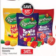 Rowntrees Sweets Assorted-150g Each
