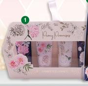 Nature's Edition Peony Promises Pampered Hands Set 4 x Hands Creams-30ml