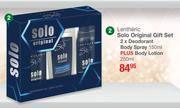 Lentheric Solo Original Gift Set-Per Set