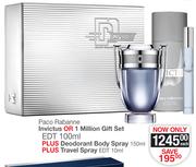 Paco Rabanne Invictus Or 1 Million Gift Set-Per Set