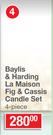 Baylis & Harding La Maison Fog & Cassis Candle Set 4 Piece 