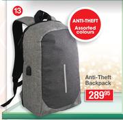 Anti Theft Backpack (Assorted Colours)