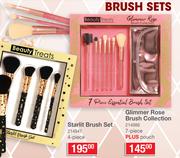 Glimmer Rose Brush Collection 7-Piece Plus Pouch