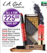 L.A. Girl Cosmetics Set-For All 4 
