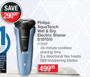 Philips Aqua Touch Wet & Dry Electric Shaver S1070/0