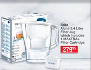 Brita Aluna 2.4 Liter Filter Jug Which Includes 1 MAXTRA + Filter Cartridge