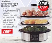 Sunbeam Electronic Food Steamer 800W