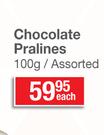 Delafaille Chocolate Pralines-100g Each