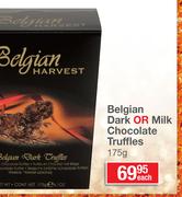 Belgain Dark Or Milk Chocolate Truffles-175g Each