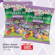 Mister Sweet Speckled Eggs-10 x 30g Each
