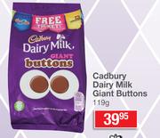 Cadbury Dairy Milk Giant Buttons-119g Each