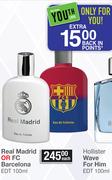 Real Madrid Or FC Barcelona EDT 100ml-Each