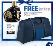 Diesel Spirit Of The Brave EDT 75ml With Free Diesel Only (The Brave Tote Bag)