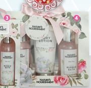 Nature's Nourishment White Rose Body Treats Set 3 Piece