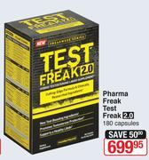 Pharma Freak Test Freak 2.0-180 Capsules