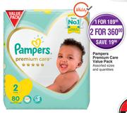 Pampers Premium Care Value Pack-For 2
