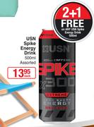 USN Spike Energy Drink-500ml Each