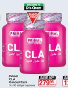 Primal CLA Banded Pack-3x90 Softgel Capsules Per Pack