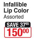 L'Oreal Paris Infallible Lip Color Assorted